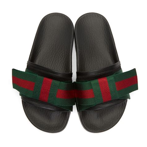 gucci women slides bow|Gucci bow brooch.